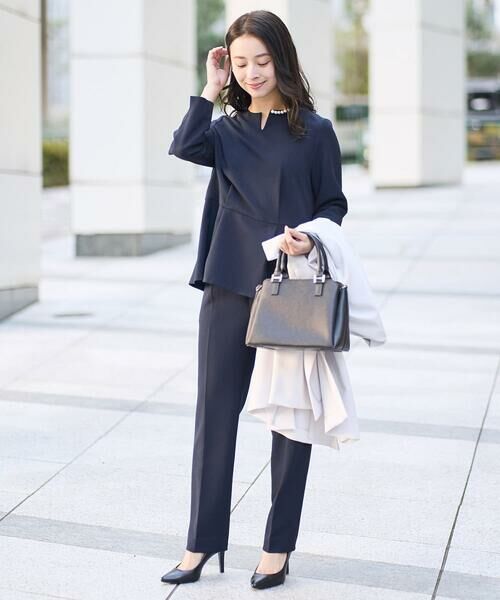 Maison de CINQ / メゾン ドゥ サンク チノ・ワークパンツ | 【小さいサイズ】ベーシックテーパードパンツ/制菌加工/洗える/セットアップ対応 | 詳細16