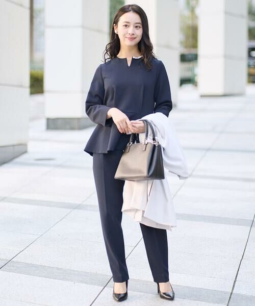 Maison de CINQ / メゾン ドゥ サンク チノ・ワークパンツ | 【小さいサイズ】ベーシックテーパードパンツ/制菌加工/洗える/セットアップ対応 | 詳細17