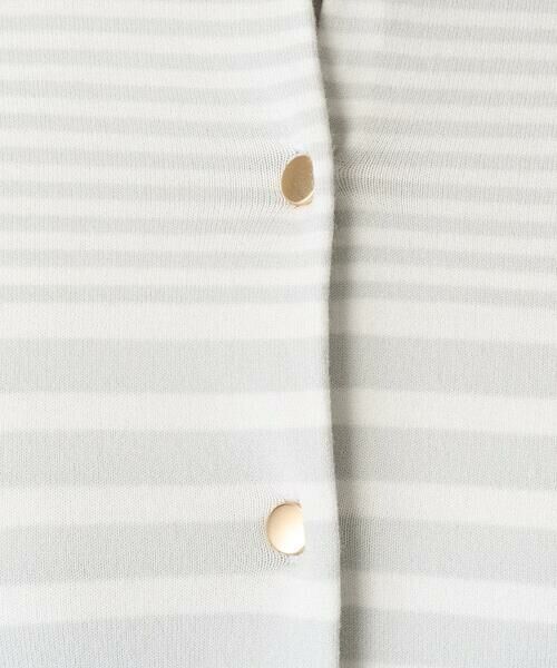 Maison de CINQ / メゾン ドゥ サンク カーディガン・ボレロ | 【小さいサイズ】ボーダー柄クルーネックカーディガン/洗える | 詳細14