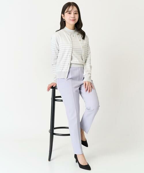 Maison de CINQ / メゾン ドゥ サンク カーディガン・ボレロ | 【小さいサイズ】ボーダー柄クルーネックカーディガン/洗える | 詳細25