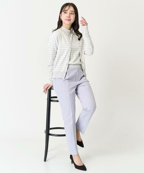 Maison de CINQ / メゾン ドゥ サンク カーディガン・ボレロ | 【小さいサイズ】ボーダー柄クルーネックカーディガン/洗える | 詳細26