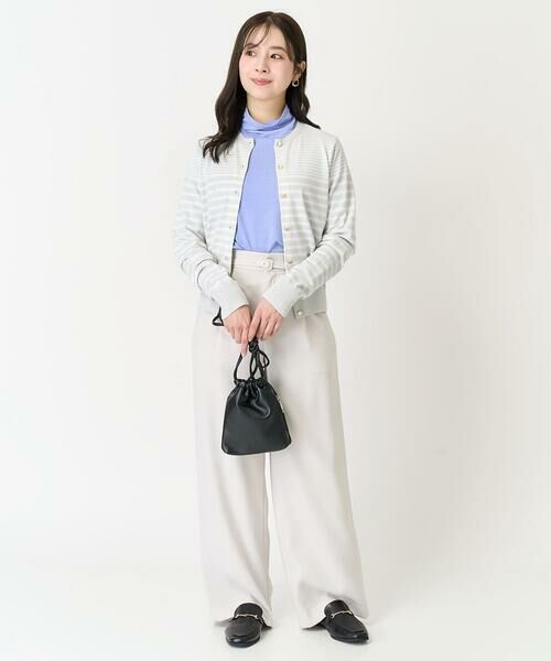 Maison de CINQ / メゾン ドゥ サンク カーディガン・ボレロ | 【小さいサイズ】ボーダー柄クルーネックカーディガン/洗える | 詳細27