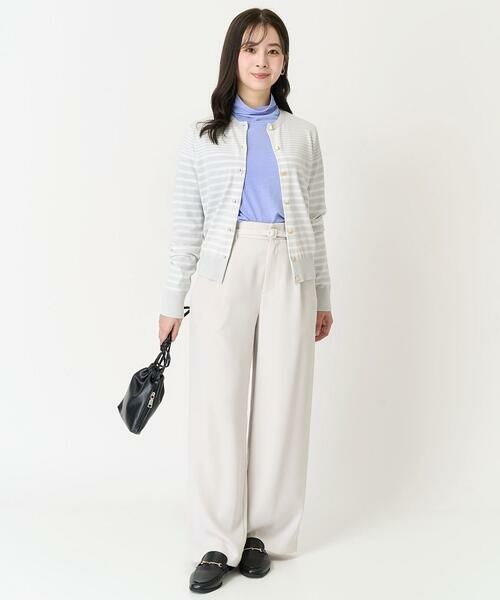 Maison de CINQ / メゾン ドゥ サンク カーディガン・ボレロ | 【小さいサイズ】ボーダー柄クルーネックカーディガン/洗える | 詳細29