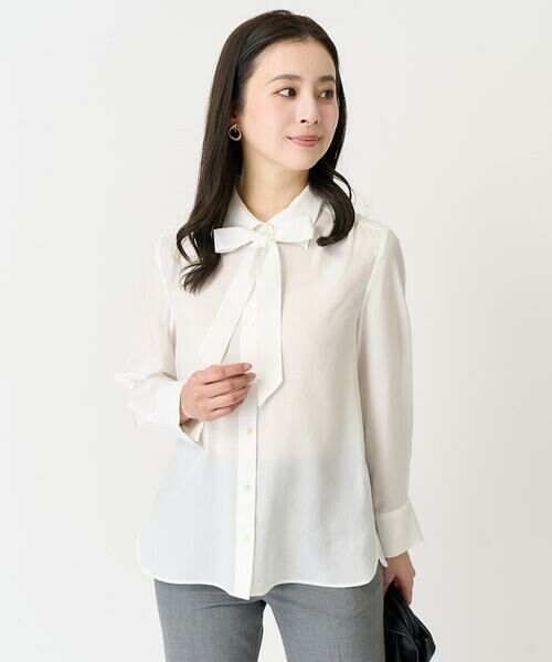 Maison de CINQ / メゾン ドゥ サンク シャツ・ブラウス | [小さいサイズ]ボウタイ付きブラウス | 詳細8