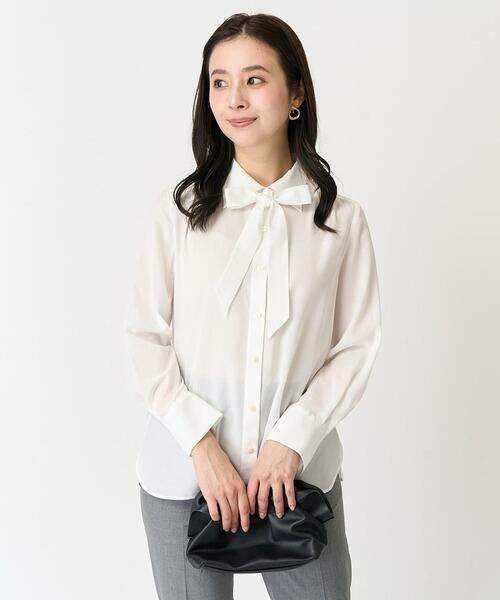 Maison de CINQ / メゾン ドゥ サンク シャツ・ブラウス | [小さいサイズ]ボウタイ付きブラウス | 詳細9