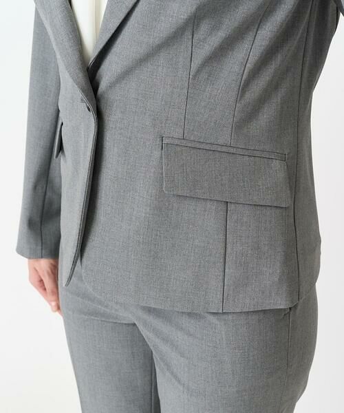 Maison de CINQ / メゾン ドゥ サンク テーラードジャケット | [小さいサイズ]ストレッチテーラードジャケット(セットアップ対応/2サイズあり/裏地なし) | 詳細10