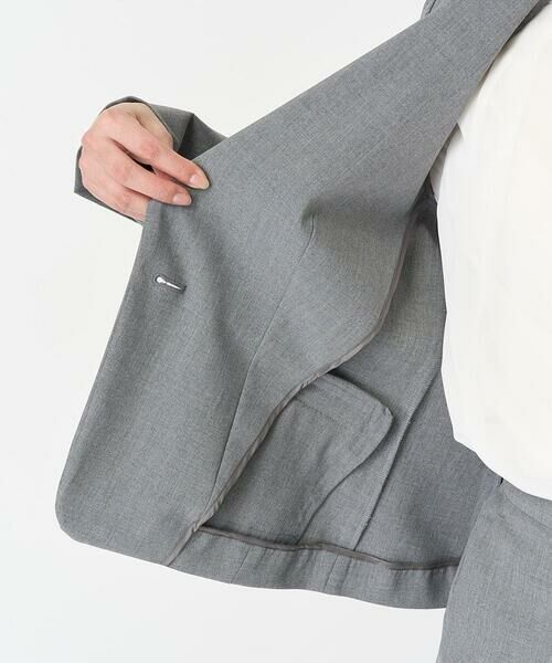 Maison de CINQ / メゾン ドゥ サンク テーラードジャケット | [小さいサイズ]ストレッチテーラードジャケット(セットアップ対応/2サイズあり/裏地なし) | 詳細12