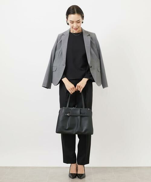 Maison de CINQ / メゾン ドゥ サンク テーラードジャケット | [小さいサイズ]ストレッチテーラードジャケット(セットアップ対応/2サイズあり/裏地なし) | 詳細18