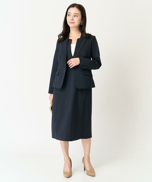Maison de CINQ / メゾン ドゥ サンク テーラードジャケット | [小さいサイズ]ストレッチテーラードジャケット(セットアップ対応/2サイズあり/裏地なし) | 詳細27