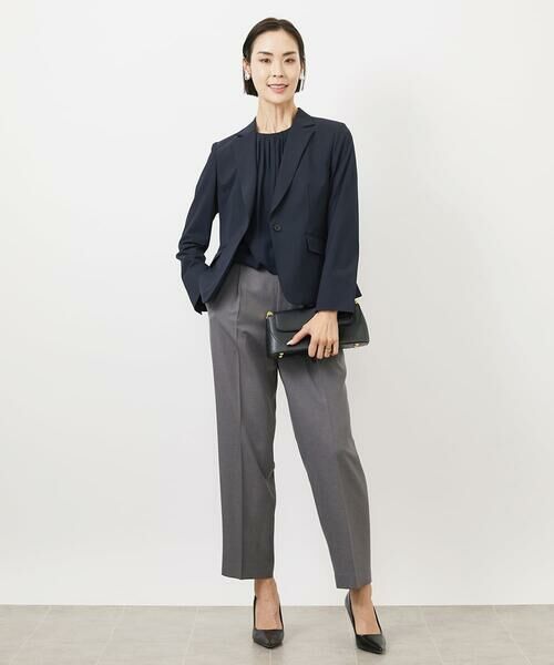 Maison de CINQ / メゾン ドゥ サンク テーラードジャケット | [小さいサイズ]ストレッチテーラードジャケット(セットアップ対応/2サイズあり/裏地なし) | 詳細30