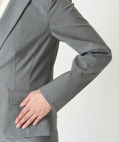 Maison de CINQ / メゾン ドゥ サンク テーラードジャケット | [小さいサイズ]ストレッチテーラードジャケット(セットアップ対応/2サイズあり/裏地なし) | 詳細8