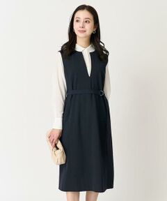 Maison de CINQ / メゾン ドゥ サンク ロング・マキシ丈ワンピース | [小さいサイズ]キーネックノースリーブワンピース(セットアップ対応)