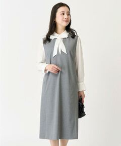 Maison de CINQ / メゾン ドゥ サンク ロング・マキシ丈ワンピース | [小さいサイズ]キーネックノースリーブワンピース(セットアップ対応)