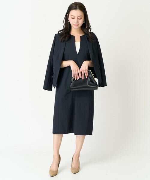 Maison de CINQ / メゾン ドゥ サンク ロング・マキシ丈ワンピース | [小さいサイズ]キーネックノースリーブワンピース(セットアップ対応) | 詳細19