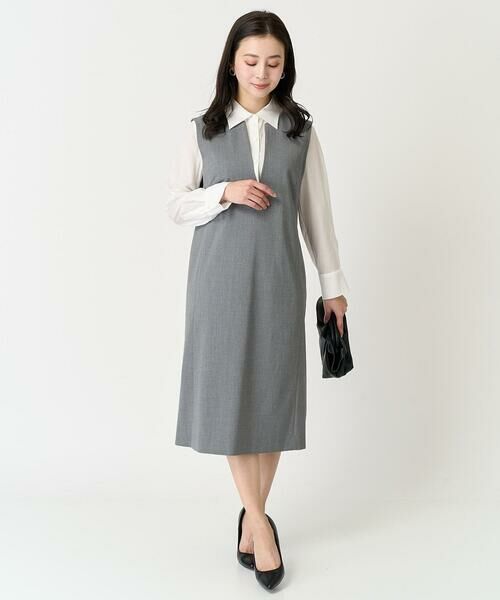 Maison de CINQ / メゾン ドゥ サンク ロング・マキシ丈ワンピース | [小さいサイズ]キーネックノースリーブワンピース(セットアップ対応) | 詳細26