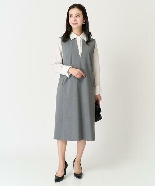 Maison de CINQ / メゾン ドゥ サンク ロング・マキシ丈ワンピース | [小さいサイズ]キーネックノースリーブワンピース(セットアップ対応) | 詳細27