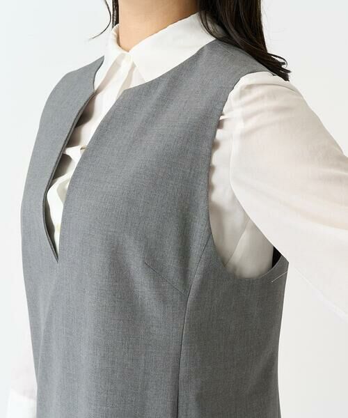 Maison de CINQ / メゾン ドゥ サンク ロング・マキシ丈ワンピース | [小さいサイズ]キーネックノースリーブワンピース(セットアップ対応) | 詳細8