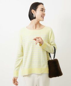 Maison de CINQ / メゾン ドゥ サンク ニット・セーター | 【小さいサイズ】パネルボーダーニットプルオーバー