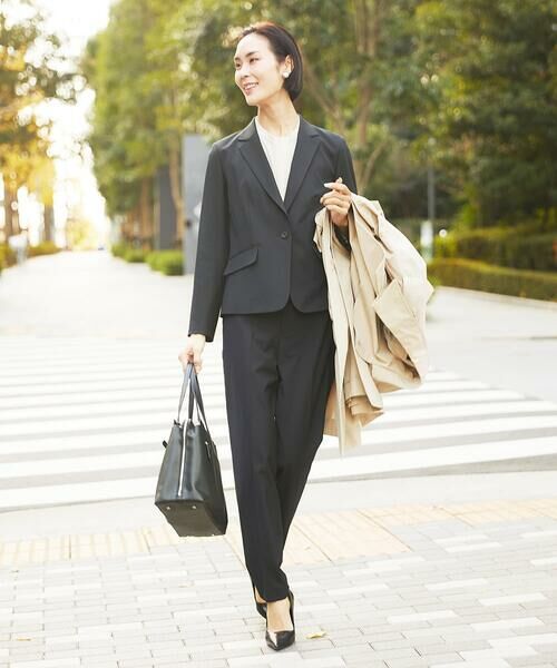 Maison de CINQ / メゾン ドゥ サンク チノ・ワークパンツ | [小さいサイズ]ストレッチテーパードパンツ(セットアップ対応) | 詳細19