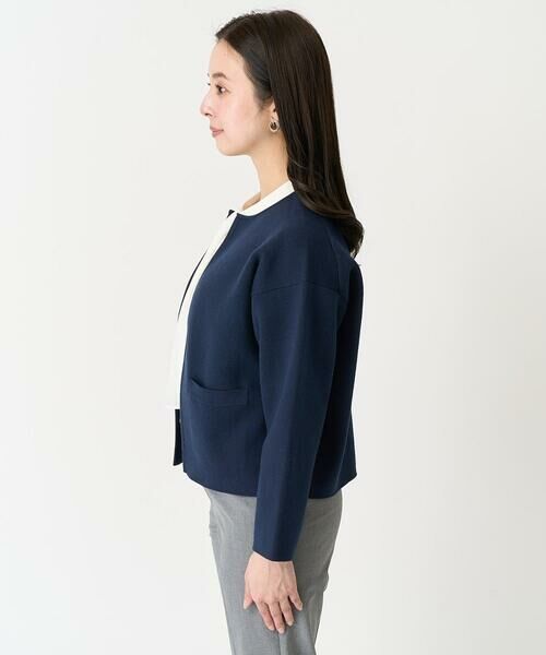 Maison de CINQ / メゾン ドゥ サンク カーディガン・ボレロ | [小さいサイズ]ノーカラーニットジャケット | 詳細4