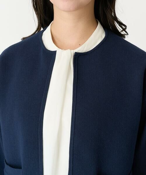 Maison de CINQ / メゾン ドゥ サンク カーディガン・ボレロ | [小さいサイズ]ノーカラーニットジャケット | 詳細6