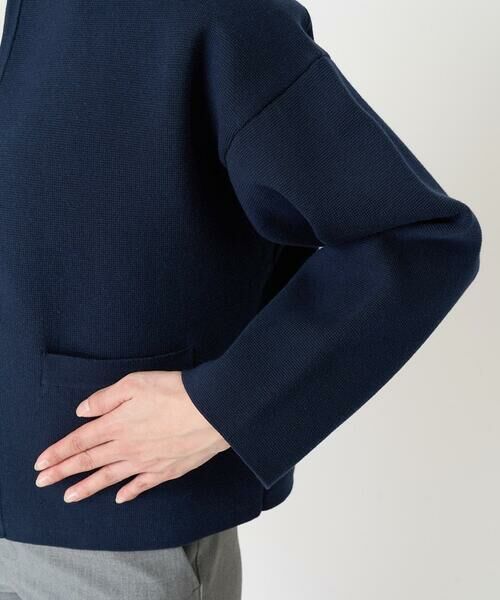 Maison de CINQ / メゾン ドゥ サンク カーディガン・ボレロ | [小さいサイズ]ノーカラーニットジャケット | 詳細7