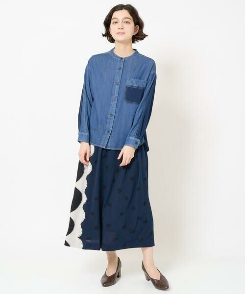 Maison de CINQ / メゾン ドゥ サンク シャツ・ブラウス | フリクションデニムブラウス | 詳細18