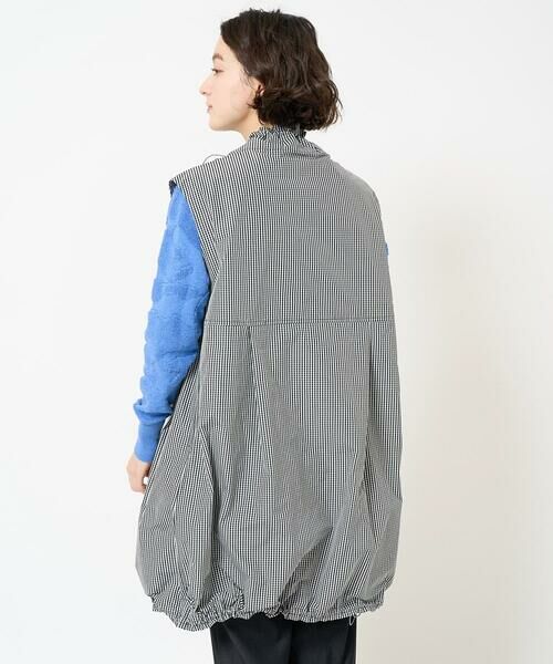 Maison de CINQ / メゾン ドゥ サンク ベスト | ギンガムチェックタフタロングベスト | 詳細1