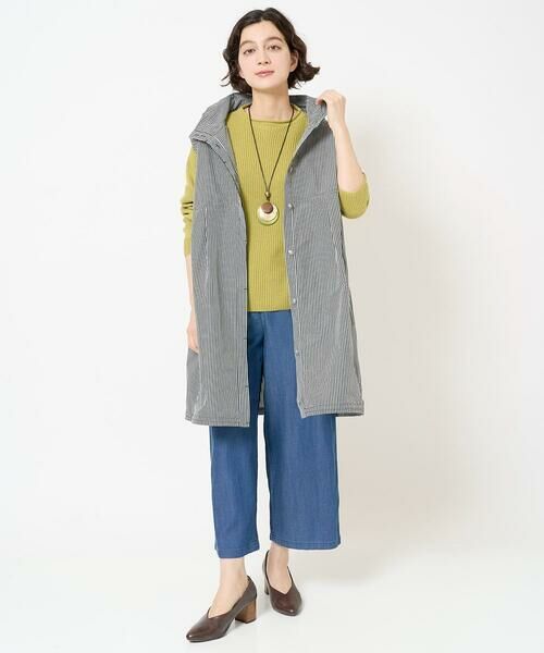 Maison de CINQ / メゾン ドゥ サンク ベスト | ギンガムチェックタフタロングベスト | 詳細17