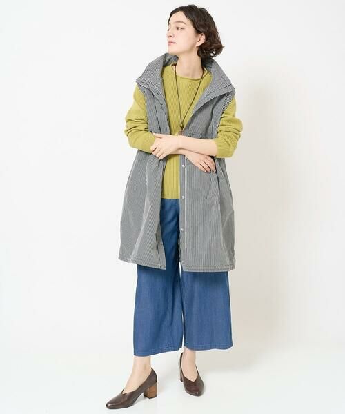 Maison de CINQ / メゾン ドゥ サンク ベスト | ギンガムチェックタフタロングベスト | 詳細18