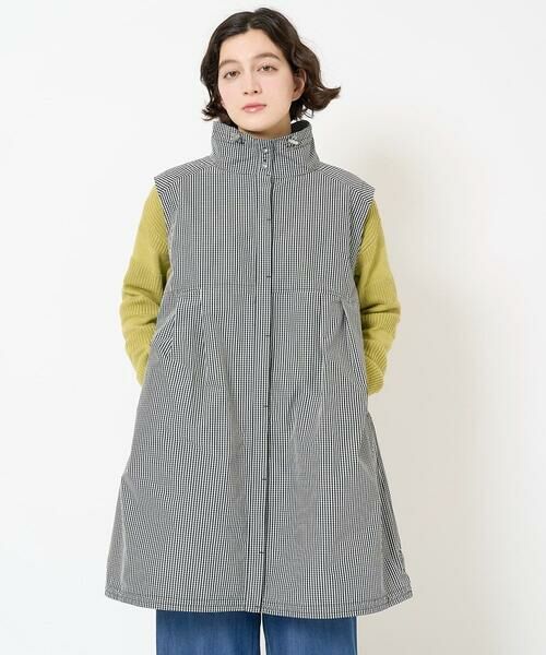 Maison de CINQ / メゾン ドゥ サンク ベスト | ギンガムチェックタフタロングベスト | 詳細2