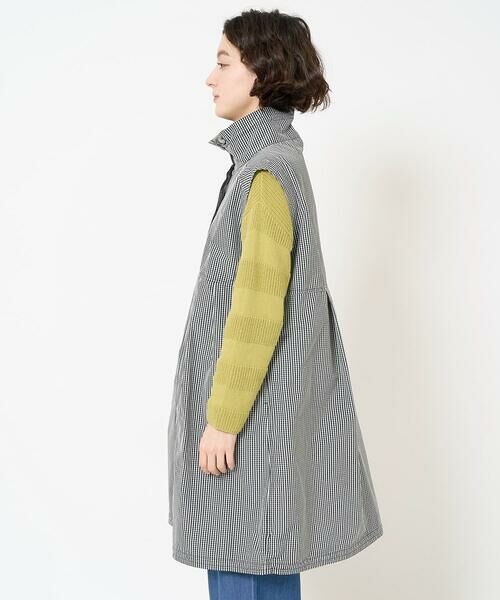 Maison de CINQ / メゾン ドゥ サンク ベスト | ギンガムチェックタフタロングベスト | 詳細5