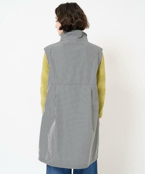 Maison de CINQ / メゾン ドゥ サンク ベスト | ギンガムチェックタフタロングベスト | 詳細6