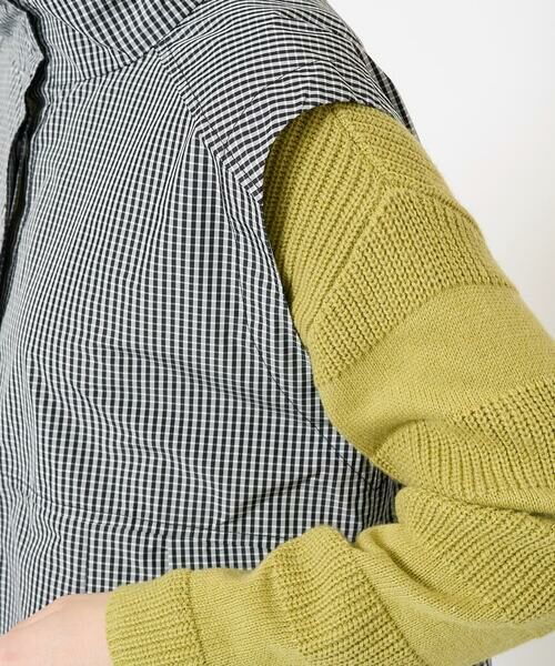 Maison de CINQ / メゾン ドゥ サンク ベスト | ギンガムチェックタフタロングベスト | 詳細8