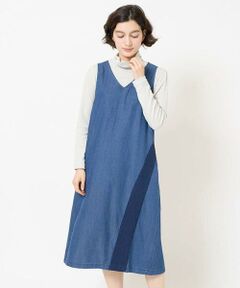 Maison de CINQ / メゾン ドゥ サンク ロング・マキシ丈スカート | フリクションデニムジャンパースカート