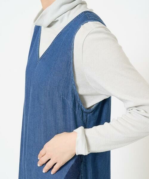 Maison de CINQ / メゾン ドゥ サンク ロング・マキシ丈スカート | フリクションデニムジャンパースカート | 詳細11