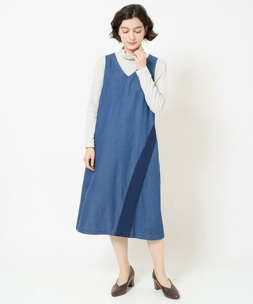 Maison de CINQ / メゾン ドゥ サンク ロング・マキシ丈スカート | フリクションデニムジャンパースカート | 詳細16