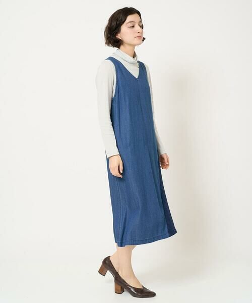 Maison de CINQ / メゾン ドゥ サンク ロング・マキシ丈スカート | フリクションデニムジャンパースカート | 詳細17