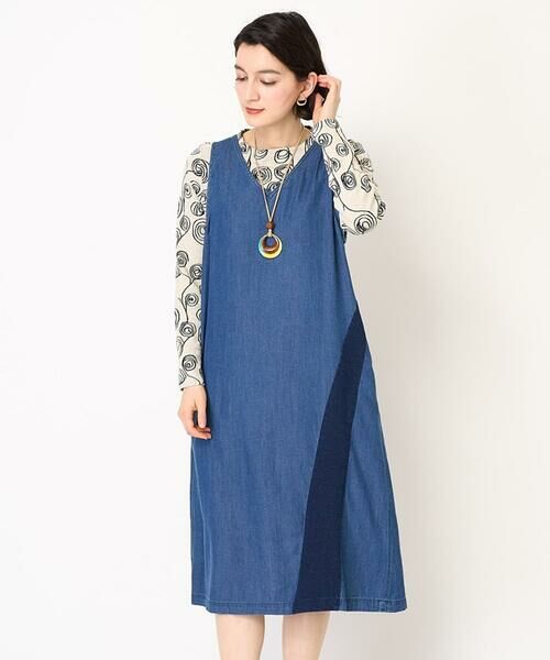 Maison de CINQ / メゾン ドゥ サンク ロング・マキシ丈スカート | フリクションデニムジャンパースカート | 詳細2