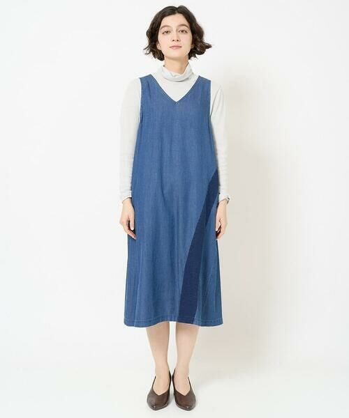 Maison de CINQ / メゾン ドゥ サンク ロング・マキシ丈スカート | フリクションデニムジャンパースカート | 詳細6