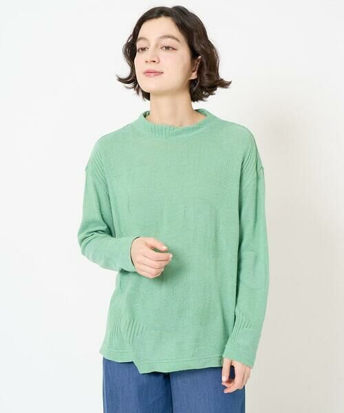 Maison de CINQ / メゾン ドゥ サンク カットソー | [日本製]リンクスドットジャガードカットソー | 詳細1