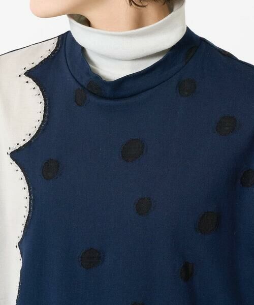Maison de CINQ / メゾン ドゥ サンク カットソー | [日本製]ウール混ドットジャガードカットソー | 詳細10