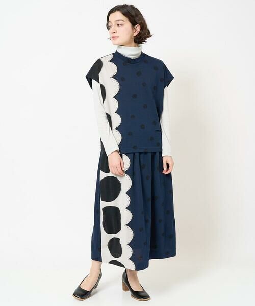Maison de CINQ / メゾン ドゥ サンク カットソー | [日本製]ウール混ドットジャガードカットソー | 詳細17