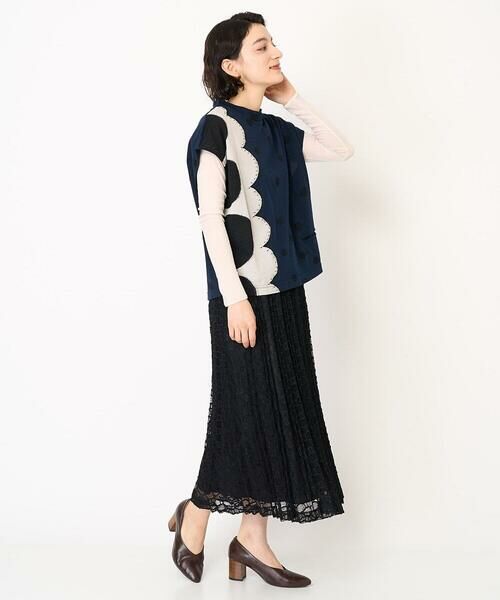 Maison de CINQ / メゾン ドゥ サンク カットソー | [日本製]ウール混ドットジャガードカットソー | 詳細20