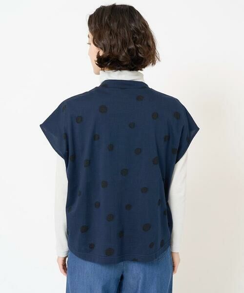 Maison de CINQ / メゾン ドゥ サンク カットソー | [日本製]ウール混ドットジャガードカットソー | 詳細9