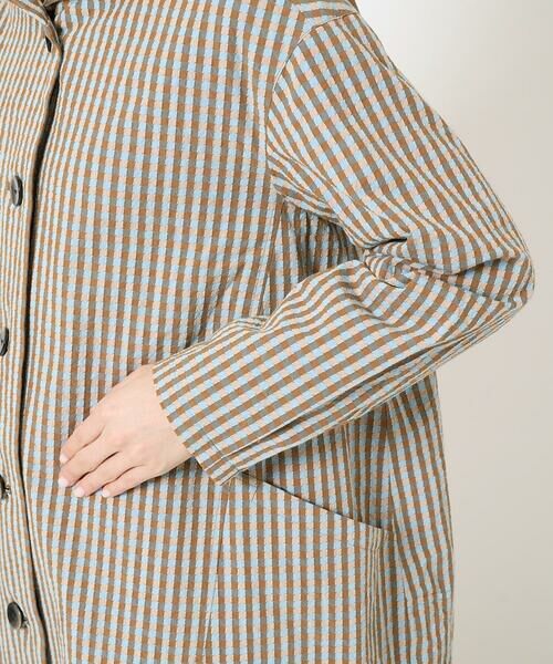 Maison de CINQ / メゾン ドゥ サンク その他アウター | オーガニックコットンチェックコート | 詳細13