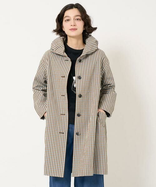 Maison de CINQ / メゾン ドゥ サンク その他アウター | オーガニックコットンチェックコート | 詳細3