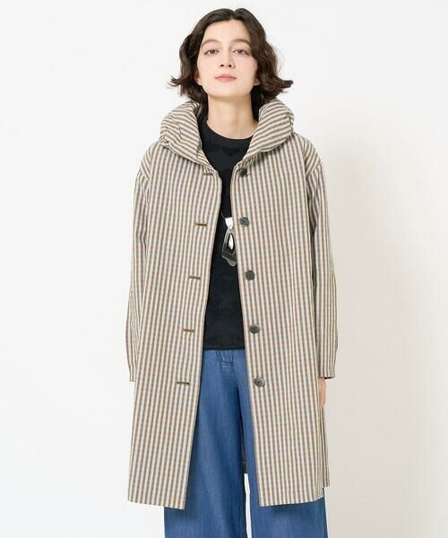 Maison de CINQ / メゾン ドゥ サンク その他アウター | オーガニックコットンチェックコート | 詳細4