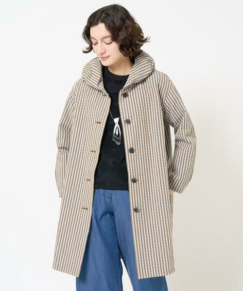 Maison de CINQ / メゾン ドゥ サンク その他アウター | オーガニックコットンチェックコート | 詳細5