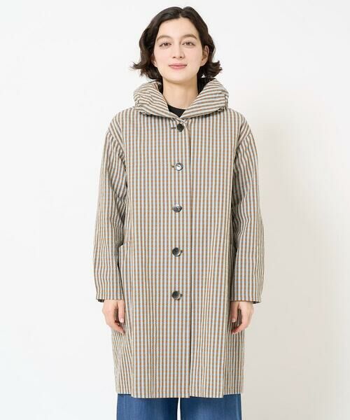 Maison de CINQ / メゾン ドゥ サンク その他アウター | オーガニックコットンチェックコート | 詳細9